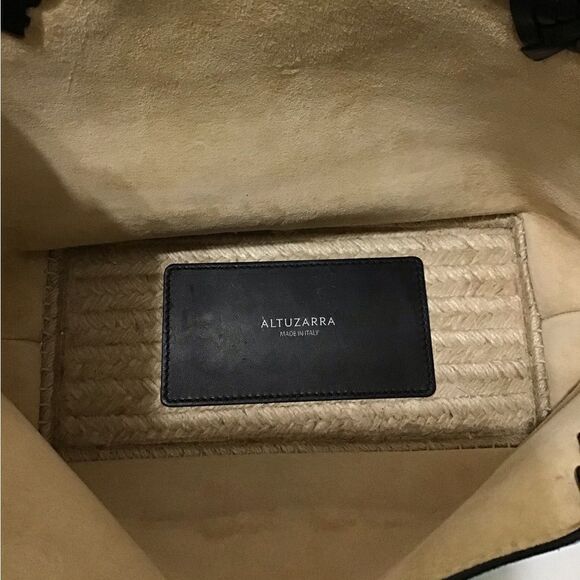 ALTUZARRA Blue Suede Bucket Basket Handbag - Picture 6 of 16